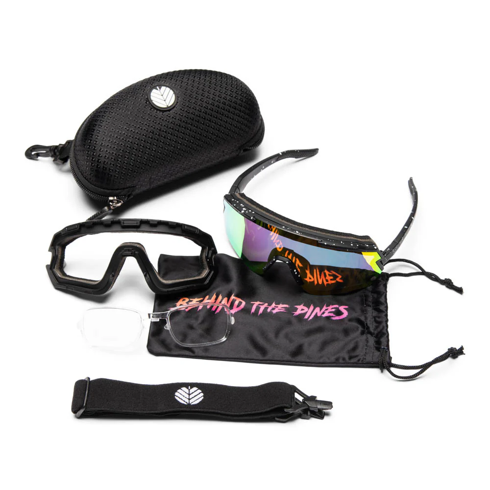 Behind The Pines Raptor 80's Black Pink Mirror - Image 5