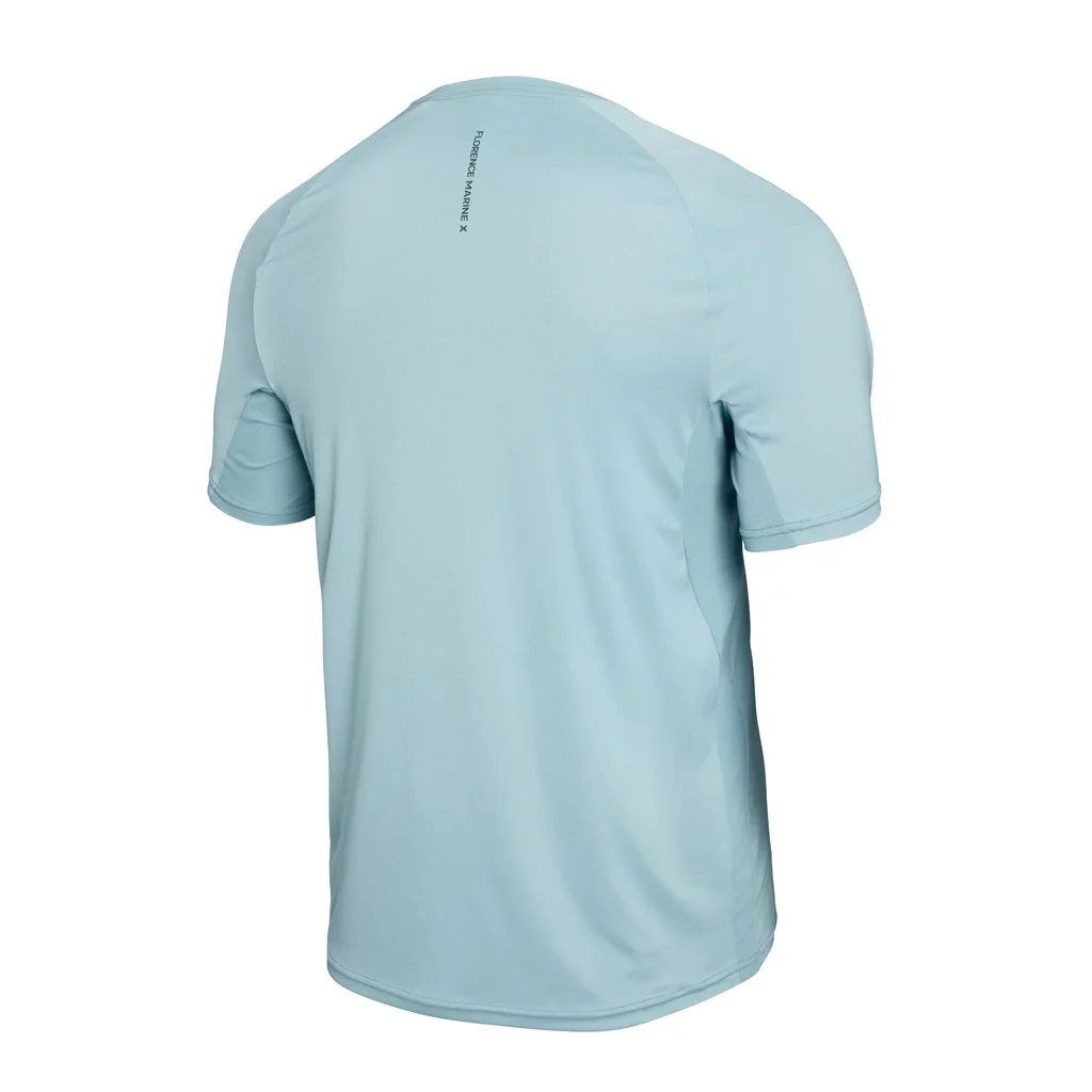 Florence Marine X Sun Pro Short Sleeve UPF Shirt Steel Blue - Image 3