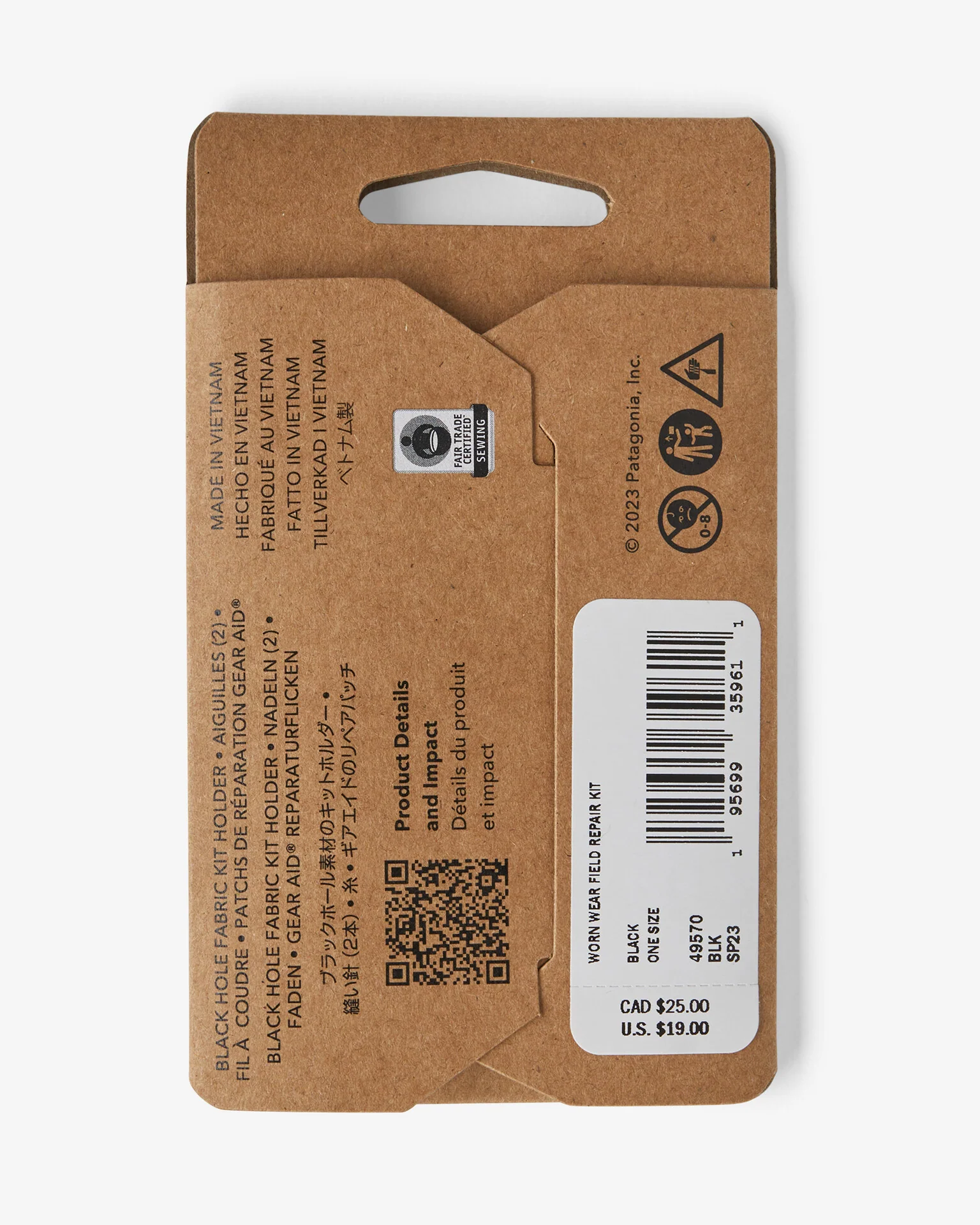 Patagonia Worn Wear Field Repair Kit Black - Image 4